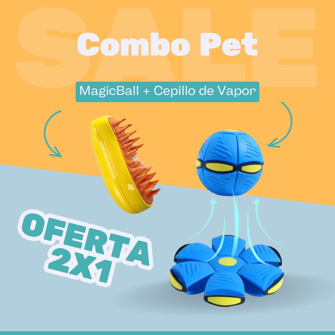 MAGICBALL™️ Pelota interactiva + Cepillo Vaporizador